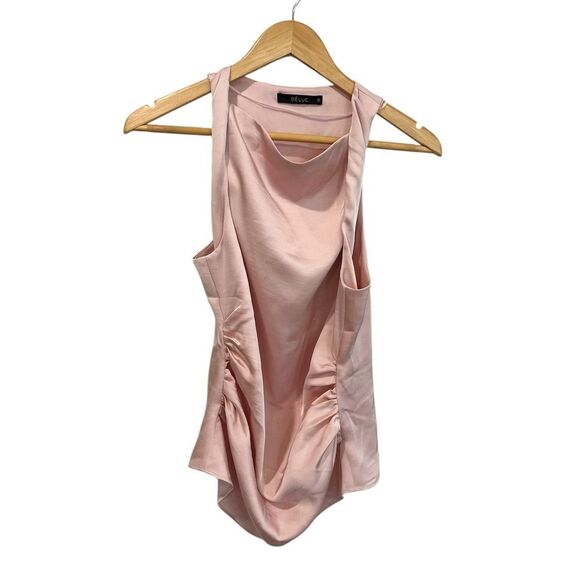 NWT Deluc Nix Cargo Pants and Matching Sleeveless Blouse Size Small Pink